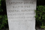 Marker for Apthorp House